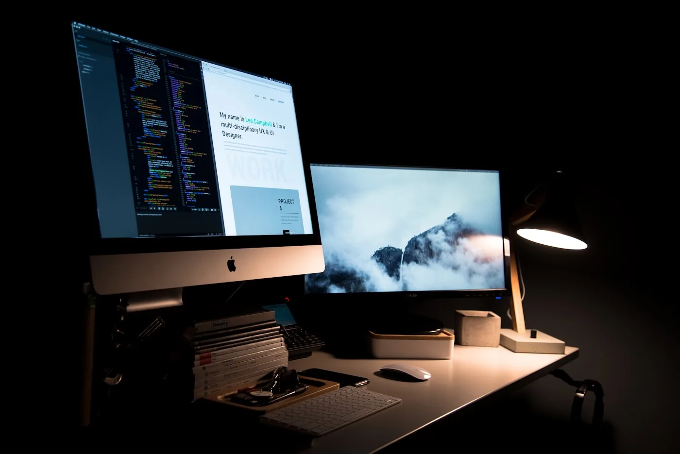 Marketer reviewing a high-converting landing page layout