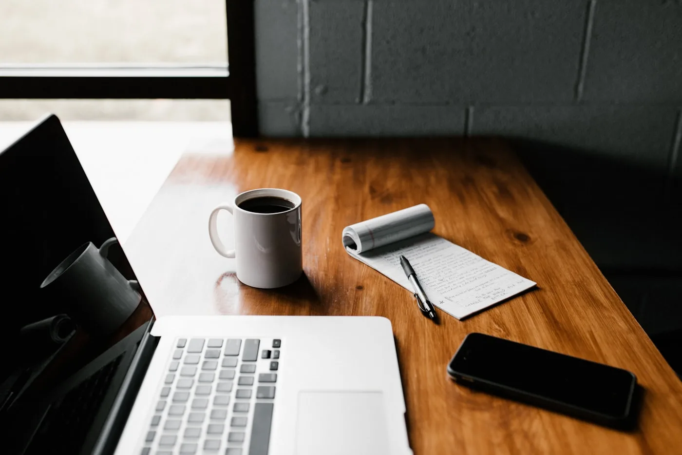 Creative desk setup for visual storytelling on websites